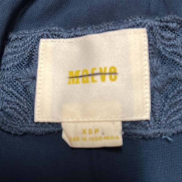 MAEVE ANTHROPOLOGY TEAL VELVET & VISCOSE SHORT SLEEVE TUNIC DRESD SZ XS - Picture 5 of 5